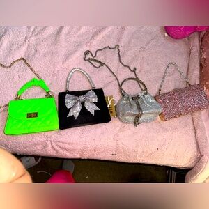 Bundle of 4 Small Clutch/crossbody bags